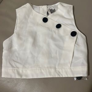 ASOS no sleeves v-neck top